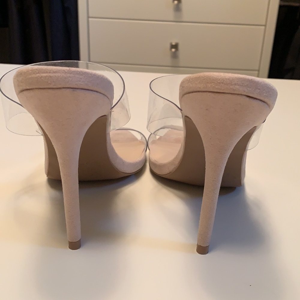 Transparent PVC slide heels - Picture 3 of 5